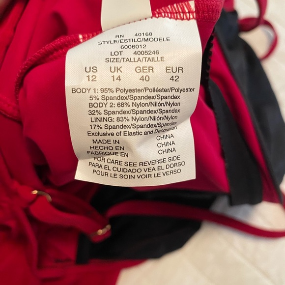 NWT Magicsuit Women's Red One-Piece Swimsuit - Picture 9 of 10